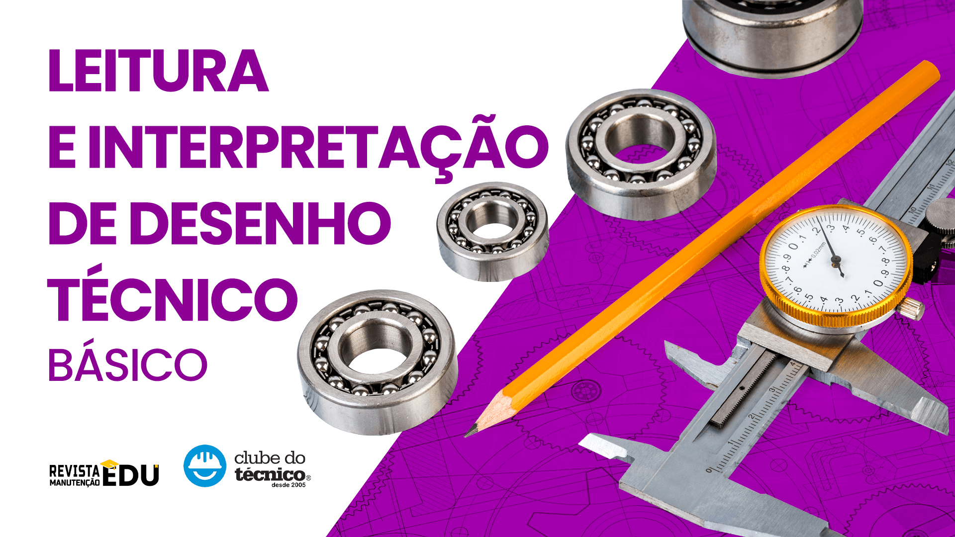 banner do curso: Leitura e Interpretação de Desenho Técnico (Básico)